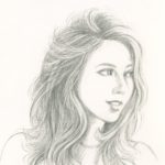 I think this sketch of Dorie looks more like her than the more “finished” drawings of her in the book.